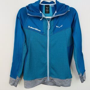 Salewa Pedroc Power Grid Hooded Fleece Jacket Speed Hiking Mountain Training Med